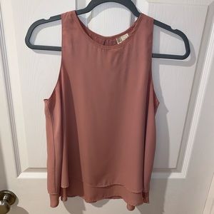 Muted Pink Flowy Tank
